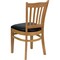 Emma and Oliver Vertical Slat Back Wooden Restaurant Dining Chair
